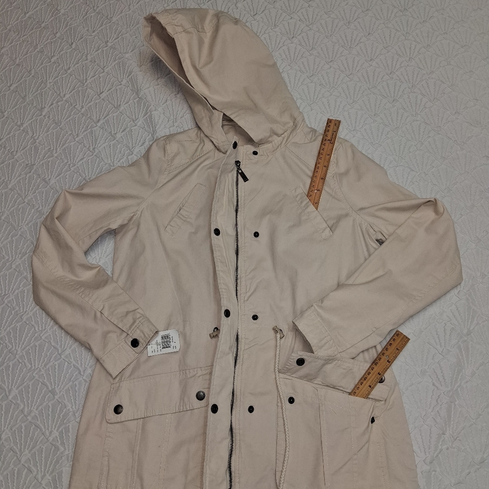 Joujou Stylish Cream Utility Jacket for Women size M - Picture 8 of 16
